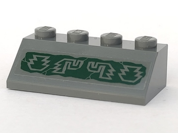 Slope 45 2 x 4 with Aztec Symbols Pattern (Sticker) - Set 7627