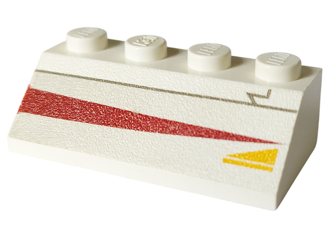 Slope 45 2 x 4 with Jedi Starfighter Pattern Model Left Side