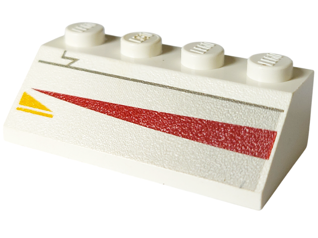 Slope 45 2 x 4 with Jedi Starfighter Pattern Model Right Side