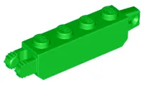 Hinge Brick 1 x 4 Locking with 1 Finger Vertical End and 2 Fingers Vertical End
