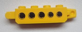Hinge Brick 1 x 4 Locking with 5 Holes Pattern on Both Sides (Stickers) - Set 9486