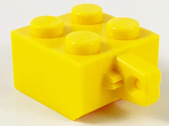 Hinge Brick 2 x 2 Locking with 1 Finger Vertical without Axle Hole