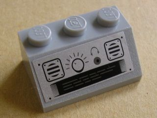 Slope 45 2 x 3 with Radio Control and Loudspeaker Pattern (Sticker) - Set 8635