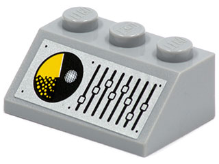 Slope 45 2 x 3 with Radar Screen and Equalizer Pattern (Sticker) - Set 8635