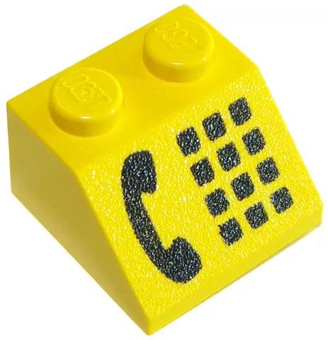 Slope 45 2 x 2 with Black Phone Receiver and Buttons Pattern