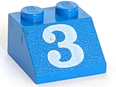 Slope 45 2 x 2 with White Number 3 Pattern