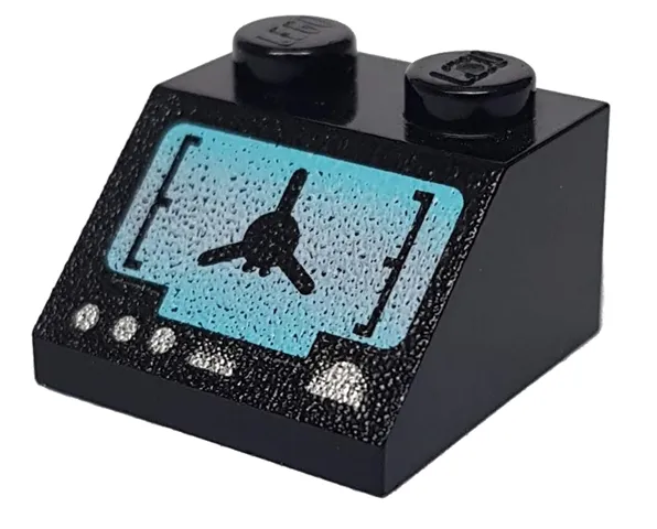 Slope 45 2 x 2 with SW Droid Tri-Fighter Pattern