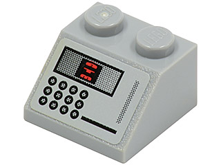 Slope 45 2 x 2 with 'ATM' and Buttons Pattern (Sticker) - Set 5982