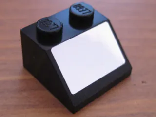 Slope 45 2 x 2 with Rectangular Mirror Pattern (Sticker) - Set 5770