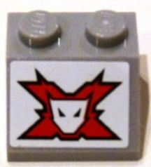 Slope 45 2 x 2 with World Racers Team Extreme Logo Pattern (Sticker) - Set 8897