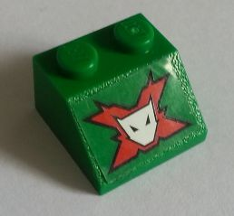 Slope 45 2 x 2 with World Racers Team Extreme Logo Pattern (Sticker) - Set 8863