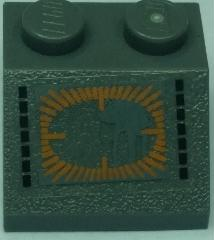 Slope 45 2 x 2 with SW AT-AT on Transparent Background Pattern (Sticker) - Set 7666