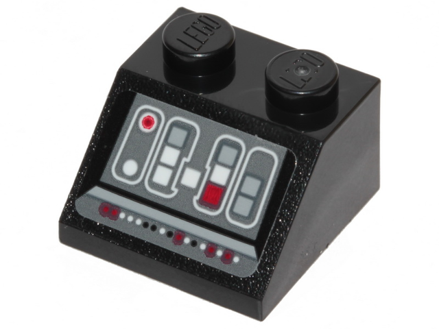 Slope 45 2 x 2 with SW Millennium Falcon Control Panel Pattern (Sticker) - Sets 75105 / 75257