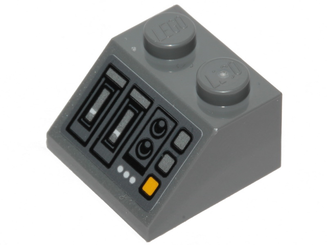 Slope 45 2 x 2 with SW Mandalorian Forge Control Panel Pattern (Sticker) - Set 75319