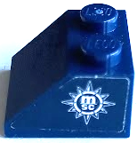 Slope 45 2 x 2 with MSC Logo Pattern on Both Sides (Stickers) - Sets 40227 / 40318