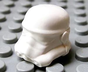 Minifigure, Headgear Helmet SW Stormtrooper, Plain