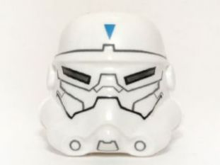 Minifigure, Headgear Helmet SW Stormtrooper, 2 Chin Holes, Special Forces Commander Pattern