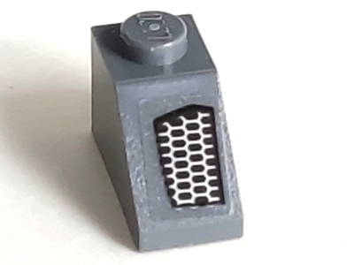 Slope 45 2 x 1 with Engine Vent Pattern Model Right Side (Sticker) - Set 75892