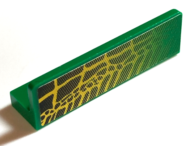 Panel 1 x 4 x 1 with Alligator / Crocodile Skin Pattern Model Left Side (Sticker) - Set 6617