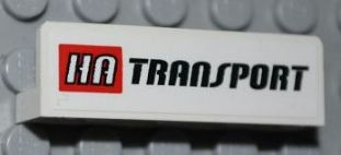 Panel 1 x 4 x 1 with 'HA TRANSPORT' Pattern (Sticker) - Set 4645