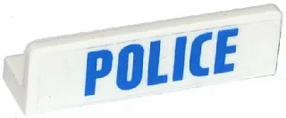 Panel 1 x 4 x 1 with Blue 'POLICE' Bold Font Pattern (Sticker) - Set 60130