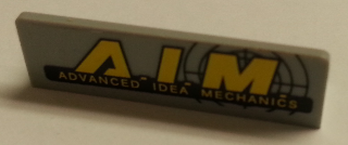 Panel 1 x 4 x 1 with 'A.I.M. ADVANCED IDEA MECHANICS' Pattern (Sticker) - Set 76018