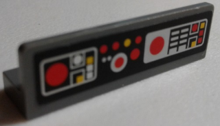 Panel 1 x 4 x 1 with SW Control Panel and Buttons Pattern 1 (Sticker) - Set 7879