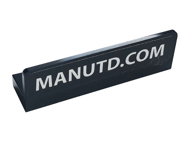 Panel 1 x 4 x 1 with White 'MANUTD.COM' Pattern (Sticker) - Set 10272