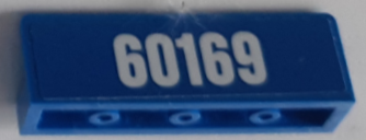 Panel 1 x 4 x 1 with White '60169' Pattern (Sticker) - Set 60169