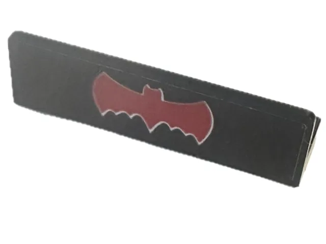 Panel 1 x 4 x 1 with Red Bat Batman Logo Pattern (Sticker) - Set 76188