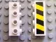 Brick, Modified 1 x 4 with Studs on Side with Black and Yellow Danger Stripes Pattern (Sticker) - Set 7781