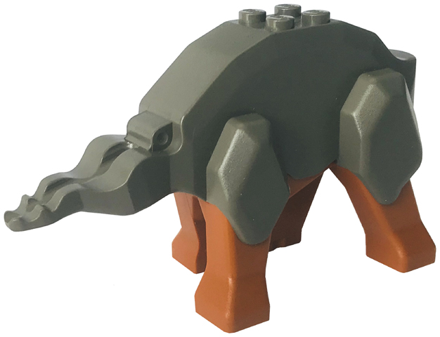 Dinosaur Body Triceratops with Dark Orange Legs (30461 / 30462)