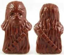 Minifigure, Head, Modified SW Wookiee, Chewbacca
