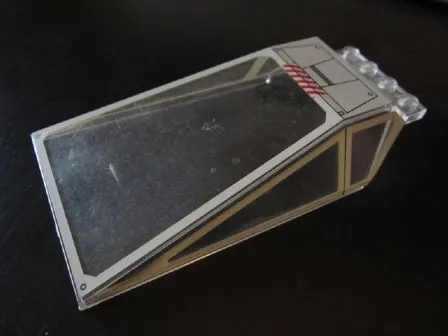 Windscreen 12 x 6 x 2 with SW UCS X-wing Fighter Pattern (Sticker) - Set 7191