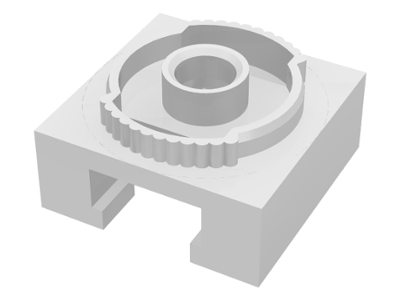Turntable 4 x 4 Locking Grooved Base