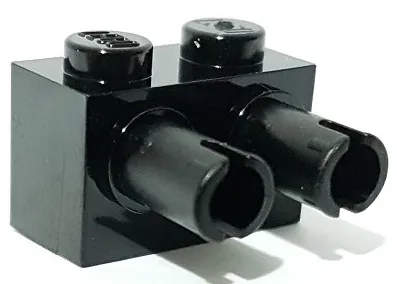 Brick, Modified 1 x 2 with Pins