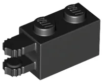 Hinge Brick 1 x 2 Locking with 2 Fingers Horizontal End