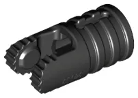 Hinge Cylinder 1 x 2 Locking with 2 Fingers and Axle Hole on Ends with Slots