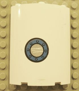 Cylinder Quarter 4 x 4 x 6 with Porthole Near Bottom Pattern (Sticker) - Set 4982