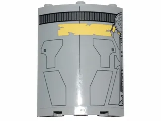 Cylinder Quarter 4 x 4 x 6 with SW Droid Escape Pod Pattern 1 (Sticker) - Set 75136