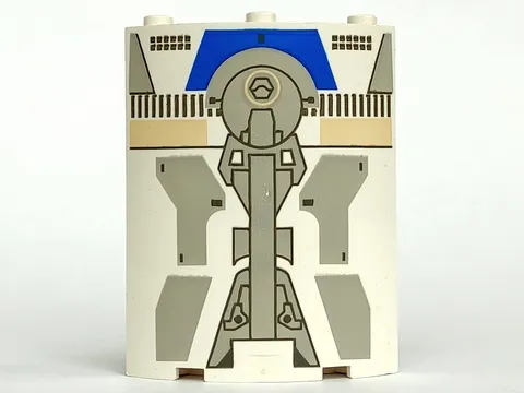 Cylinder Quarter 4 x 4 x 6 with SW Droid Escape Pattern