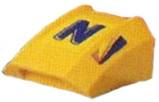 Slope, Curved 2 x 2 Lip with Nesquik 'N' Pattern (Stickers) - Set 4299