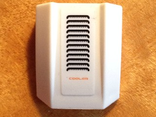 Slope, Curved 2 x 2 Lip with 'COOLER' and Vent Grille Pattern (Sticker) - Set 7697