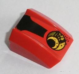 Slope, Curved 2 x 2 Lip with Exhaust Outlet and Dirt and Black Stripe Pattern Model Leftt Side (Sticker) - Set 8864