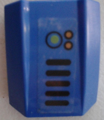 Slope, Curved 2 x 2 Lip with Vent Grille and Buttons Pattern (Sticker) - Set 7709