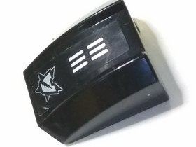 Slope, Curved 2 x 2 Lip with Silver Ultra Agents Logo and Vents Pattern (Sticker) - Set 70165