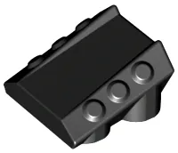 Brick, Modified 2 x 2 No Studs, Sloped with 6 Side Pistons Raised