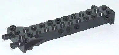 Brick, Modified 2 x 12 with 2 Side Pins and 2 End Pins, Technic Holes, and 4W Flared End