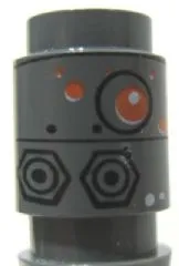 Brick, Round 1 x 1 with SW IG-88 Head Pattern