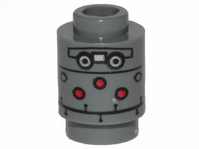 Brick, Round 1 x 1 with SW IG-11 Head Pattern